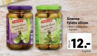Lidl Grønne fyldte oliven tilbud