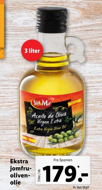 Lidl Ekstra jomfru oliven - olie tilbud