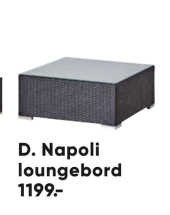 Napoli loungebord
