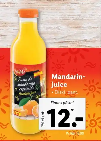 Lidl Mandarin- juice tilbud