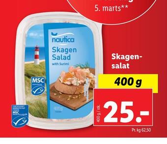 Lidl Skagensalat tilbud