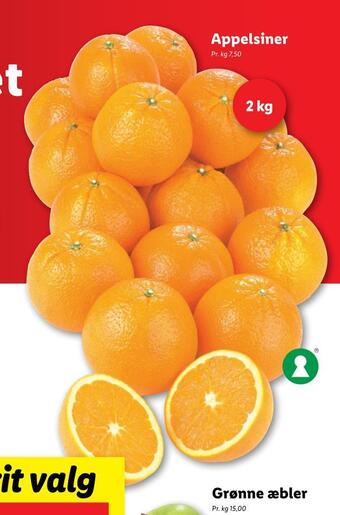 Lidl Appelsiner tilbud