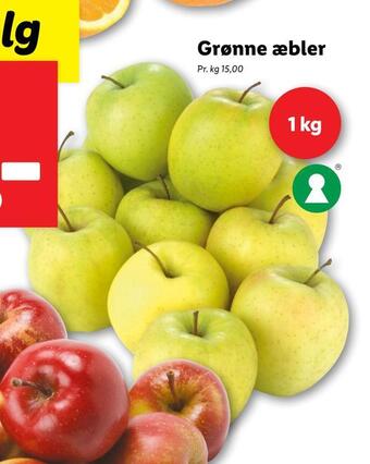 Lidl Grønne æbler tilbud