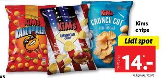 Lidl Kims chips tilbud