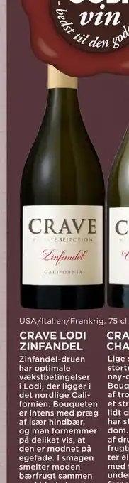 MENY Crave lodi zinfandel tilbud