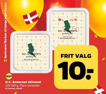 Netto H.c. andersen skiveost tilbud