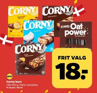 Netto Corny bars tilbud