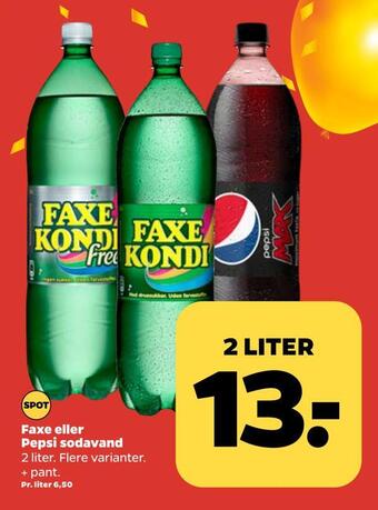 Netto Faxe eller pepsi sodavand tilbud