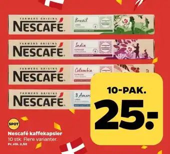 Nescafé kaffekapsler