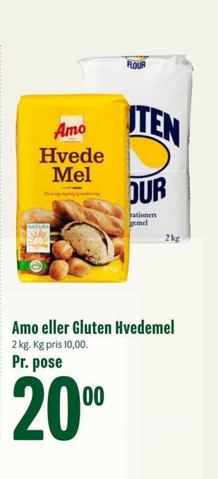 Min Købmand Amo eller gluten hvedemel tilbud