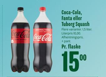 Min Købmand Coca-cola, fanta eller tuborg squash tilbud