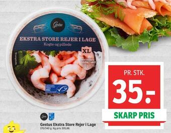 SPAR Gestus ekstra store rejer i lage tilbud