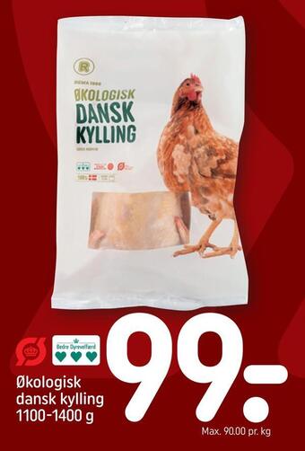 REMA 1000 Økologisk dansk kylling tilbud