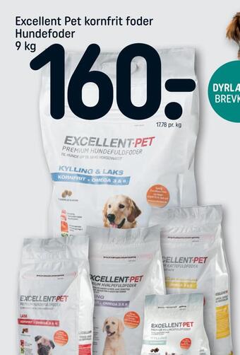 REMA 1000 Excellent pet kornfrit foder hundefoder tilbud