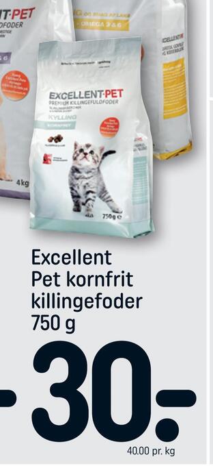 REMA 1000 Excellent pet kornfrit killingefoder tilbud