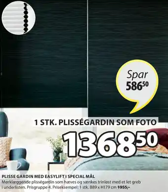 Plisse Gardin Med Easylift I Special Mål