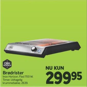 Din Isenkræmmer Obh nordica brødrister tilbud