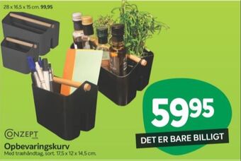 Din Isenkræmmer Conzept opbevaringskurv tilbud