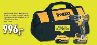 Dewalt 18 v bore-skruemaskine ekskl. moms