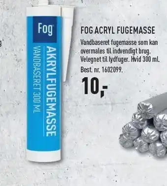 Fog acryl fugemasse ekskl. moms