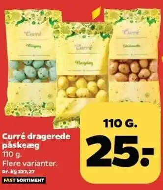 Netto Curré dragerede påskeæg 110 g. tilbud