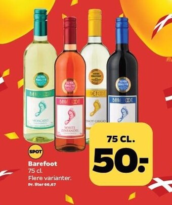 Netto Barefoot 75 cl. tilbud