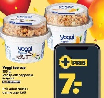Netto Yoggi top cup tilbud