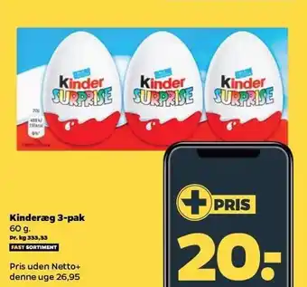 Kinderæg 3-pak