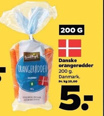 Netto Danske orangerødder tilbud
