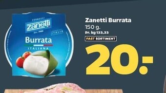 Netto Zanetti burrata tilbud