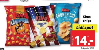 Lidl Kims chips tilbud