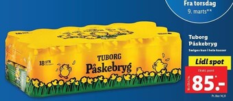 Lidl Tuborg påskebryg tilbud
