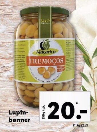 Lidl Lupin-bønner tilbud