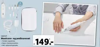 Lidl Sanitas manicure- og pedicuresæt tilbud