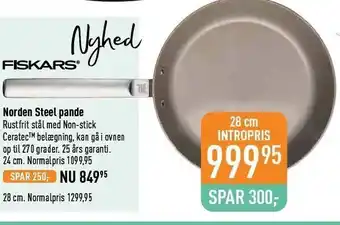 Imerco Fiskars norden steel pande tilbud