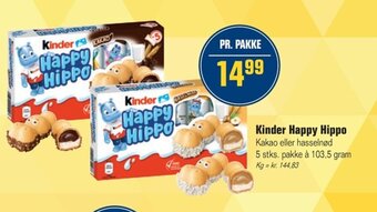 Otto Duborg Kinder Happy Hippo tilbud