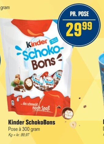 Otto Duborg Kinder Schokobons tilbud