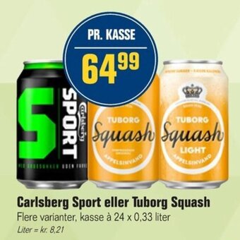 Otto Duborg Carlsberg Sport Eller Tuborg Squash tilbud