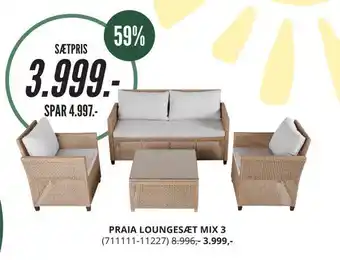 My Home Praia loungesæt mix 3 tilbud