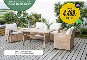 My Home Praia loungesæt mix 1 tilbud