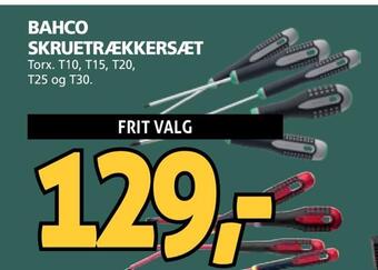 XL-BYG Bahco skruetrækkersæt tilbud