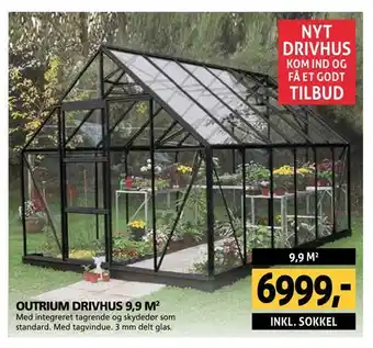XL-BYG Outrium drivhus 9,9 m 2 tilbud