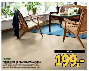 XL-BYG Pergo kyst eg plank laminatgulv tilbud