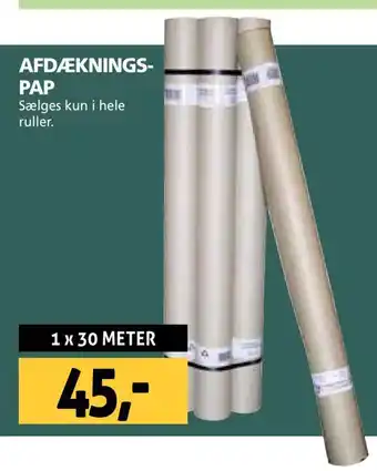 Afdækningspap