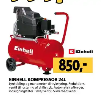 XL-BYG Einhell kompressor 24l tilbud