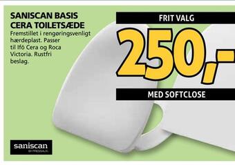 Saniscan basis cera toiletsæde