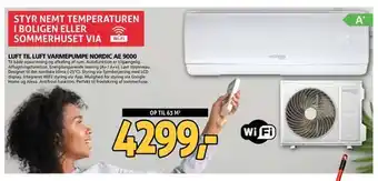 XL-BYG Luft til luft varmepumpe nordic ae 9000 tilbud