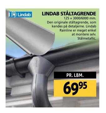 Lindab ståltagrende