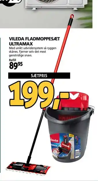 XL-BYG Vileda fladmoppesæt ultramax tilbud