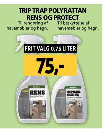 XL-BYG Trip trap polyrattan rens og protect tilbud